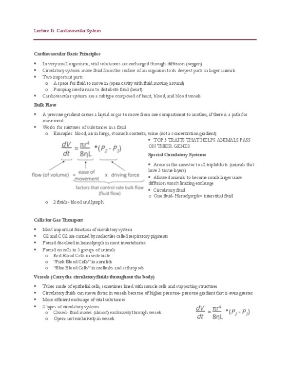 BIO 203 Lecture Notes - Lecture 15: Purkinje Fibers, Systolic Geometry, Vasoconstriction thumbnail