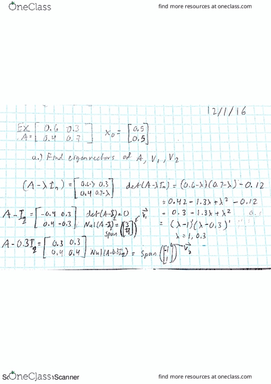 MATH 235 Lecture 23: Diagonalization Application thumbnail