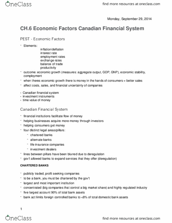 BU111 Lecture Notes - Lecture 6: Toronto Stock Exchange, Unsecured Debt, Secured Loan thumbnail