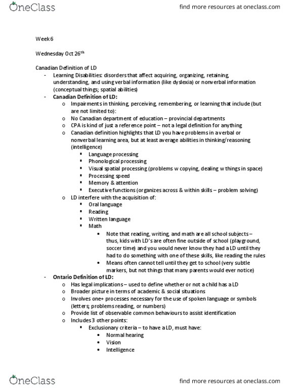 PS379 Lecture Notes - Lecture 18: Dyslexia, Language Processing In The Brain, Written Language thumbnail