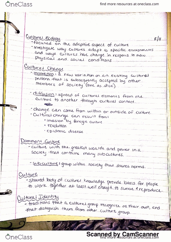 ANTH 111 Lecture 2: ANT 111 Notes #2 thumbnail