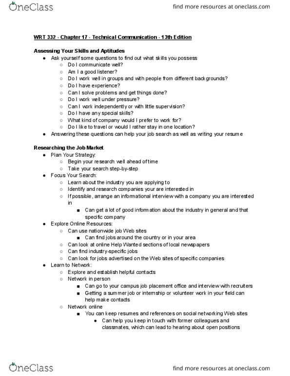 WRT 333 Chapter Notes - Chapter 17: Rich Text Format, List Of Fables Characters thumbnail