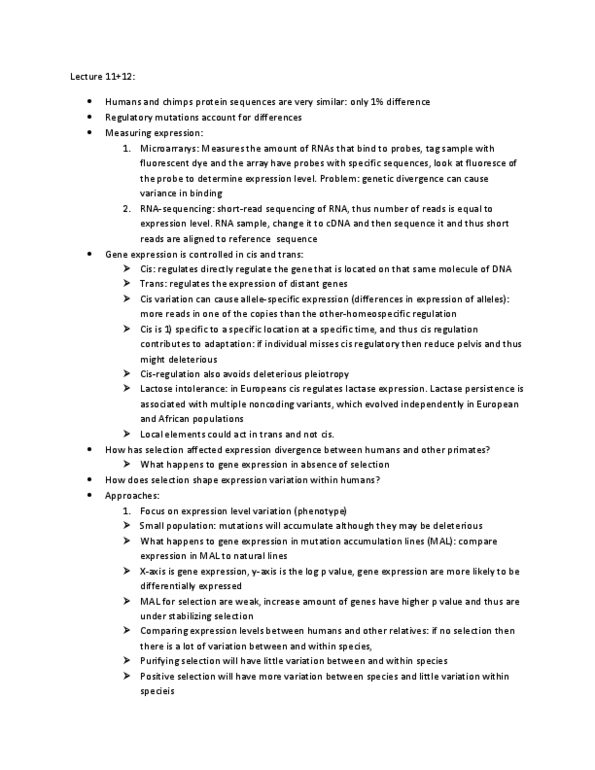 EHJ352H1 Lecture Notes - Lecture 11: Deoxyribonuclease, Base Pair, Deoxyribonuclease I thumbnail