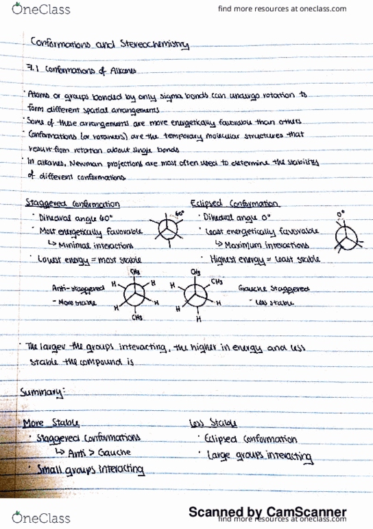 CHEM266 Chapter 7: Conformations and Stereochemistry thumbnail