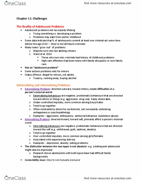 PSY 3105 Lecture Notes - Lecture 11: Family Therapy, Learning Disability, Attribution Bias thumbnail