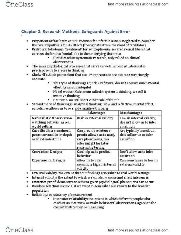 PSYCH 112 Lecture Notes - Lecture 5: Constructive Proof, Frontal Lobe, Internal Validity thumbnail