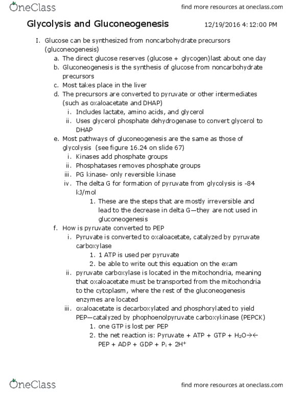 CHEM 352 Lecture Notes - Lecture 8: Homeostasis, Fokker E.Ii, Phosphofructokinase 2 thumbnail