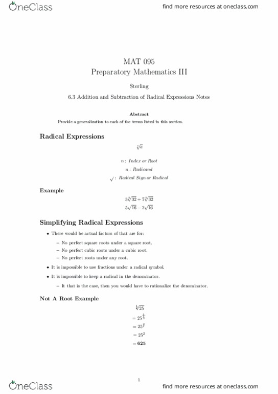 OneClass Can Square Root Of 34 Be Simplified 