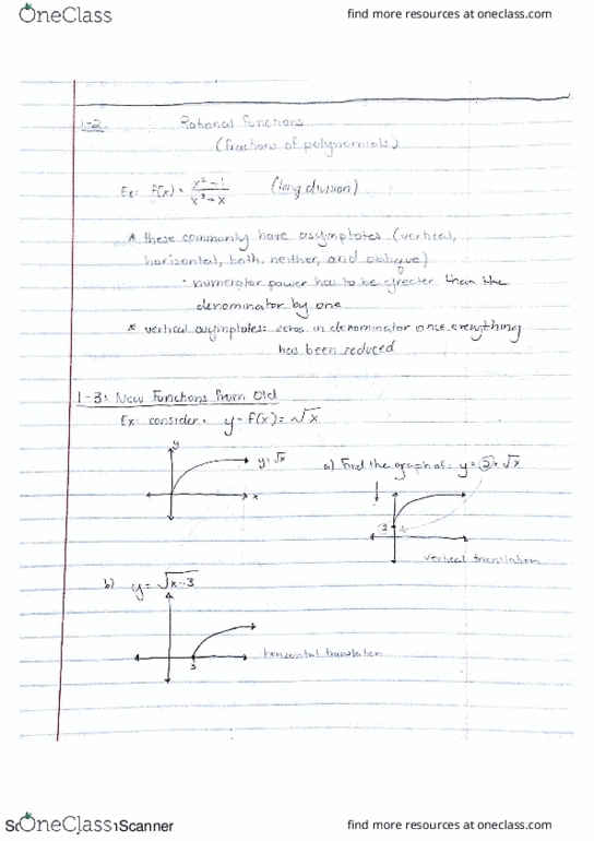 MATH 104 Lecture 4: Rational Functions (Fractions of Polynomials) thumbnail