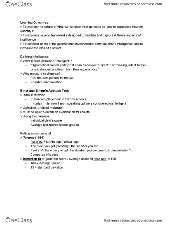 PSYC 102 Lecture Notes - Lecture 7: Frontal Lobe, Visual Perception, Standard Deviation thumbnail