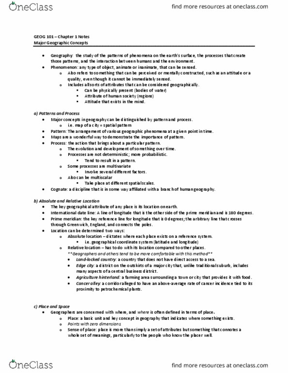 GEOG101 Chapter 1: GEOG 101 – Chapter 1 thumbnail