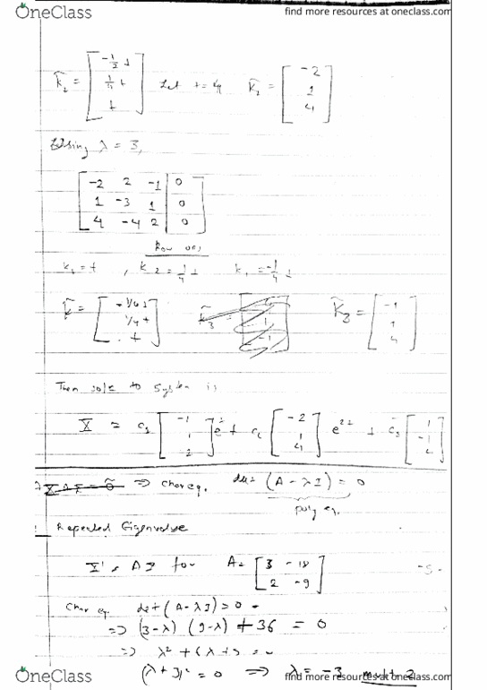 MATH-3221 Lecture 14: Repeated Eigenvalue thumbnail