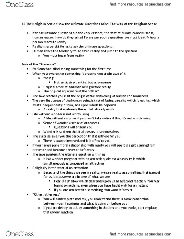 CATH 325 Lecture Notes - Lecture 10: Abstract And Concrete thumbnail