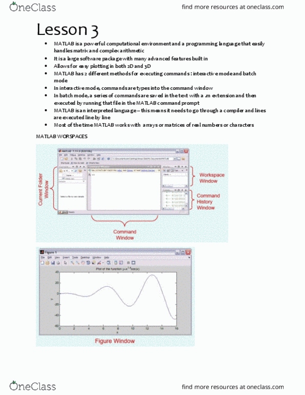 CPS 118 Lecture Notes - Lecture 3: Interpreted Language, Decimal Mark, Matlab thumbnail