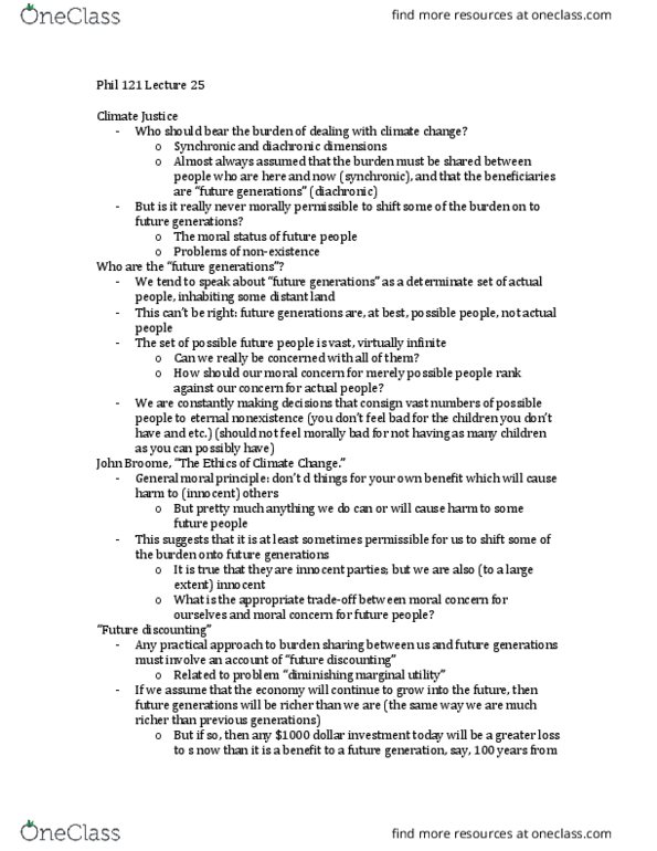 PHIL 121 Lecture Notes - Lecture 25: Marginal Utility thumbnail