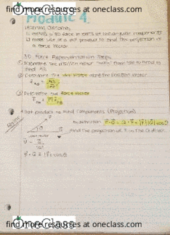 COE 2001 Lecture Notes - Lecture 4: Dot Product thumbnail
