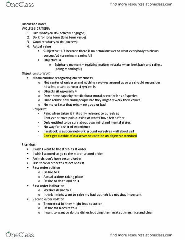 PHIL 1033 Lecture Notes - Lecture 16: Solipsism thumbnail