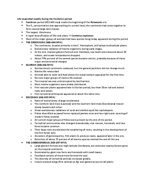 STAT 2230 Lecture Notes - Ape, Pteridospermatophyta, Invertebrate thumbnail