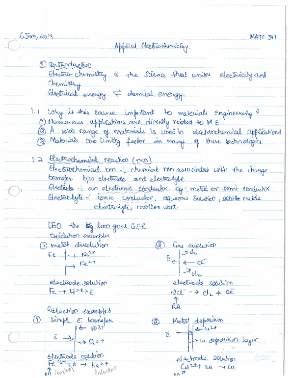 MAT E341 Lecture Notes - Lecture 1: Zile, Daniell Cell, Sun Ra thumbnail