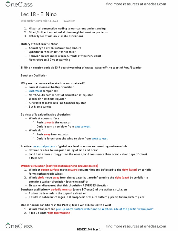 EAS 1540 Lecture Notes - Lecture 18: Coriolis Force, Sea Surface Temperature, Heat Capacity thumbnail