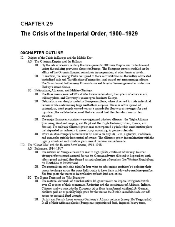 PSY100Y5 Lecture : 28 - The Crisis of the Imperial Order, 1900 - 1929.doc thumbnail