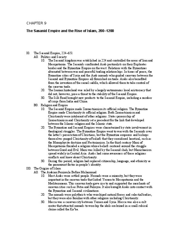 HST 101 Lecture Notes - Sunnah, Samanid Empire, Buyid Dynasty thumbnail
