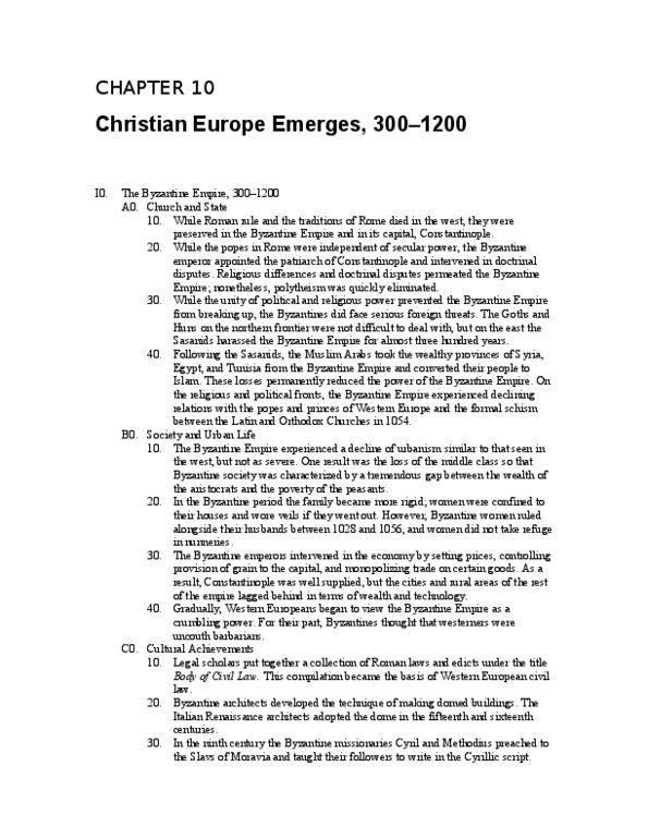 HST 101 Lecture : 09 - Christian Societies Emerge in Europe, 600 - 1200.doc thumbnail