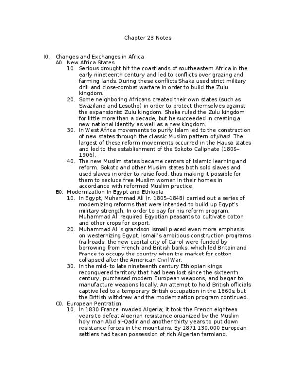 HST 101 Lecture Notes - Great Trek, Thomas Raffles, Mercantilism thumbnail