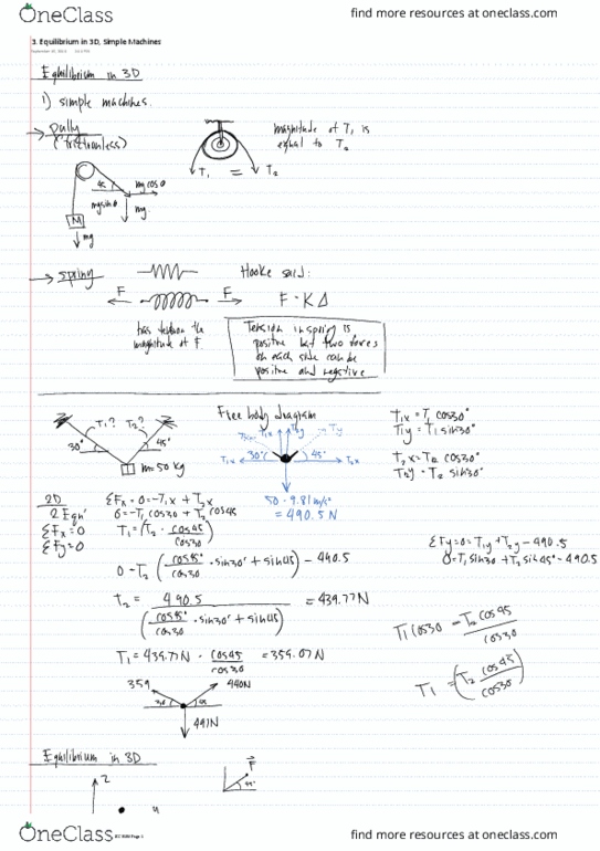 CIV100H1 Lecture Notes - Lecture 3: Simple Machines thumbnail