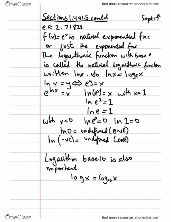 MAT135Y5 Lecture 5: Week 2 - Log, Expo, and Trig Functions thumbnail