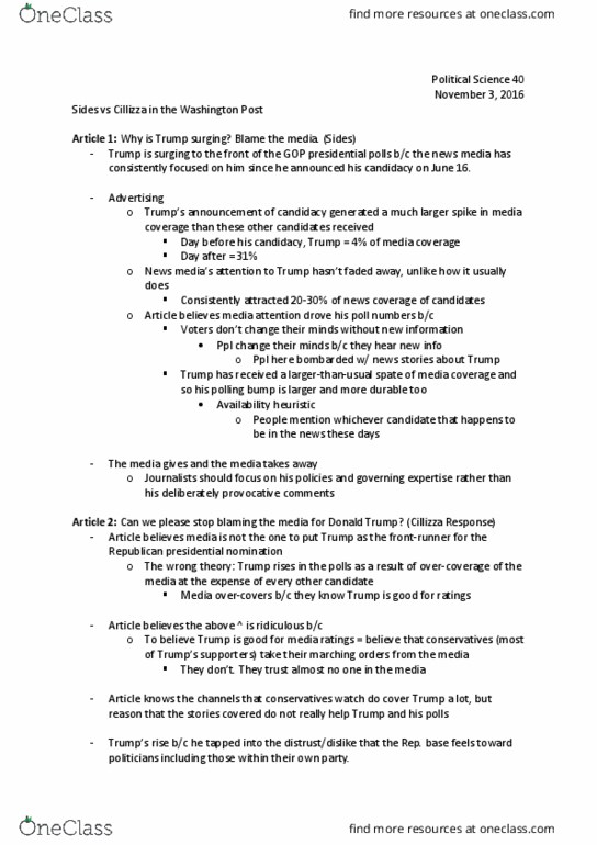 POL SCI 40 Chapter Notes - Chapter 1: Availability Heuristic, Front Running thumbnail