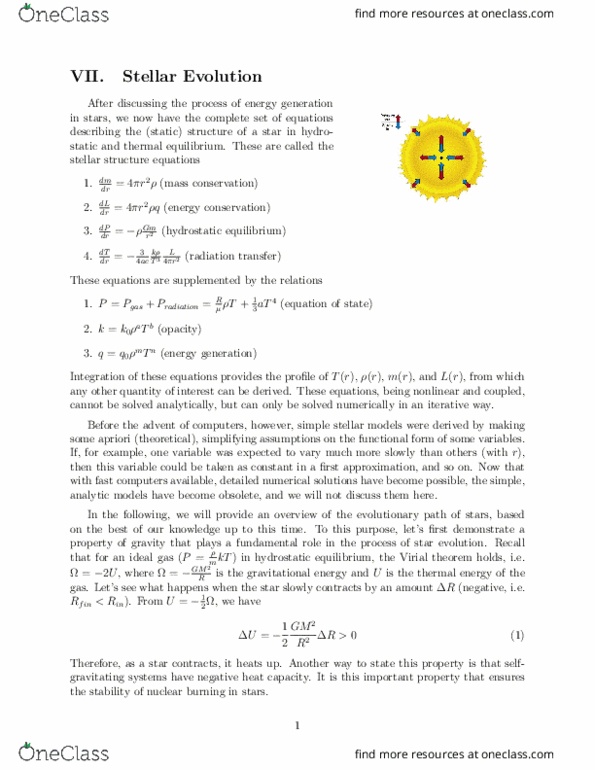 AST 341 Lecture Notes - Lecture 14: Nuclear Reaction, Reaction Rate, Virial Theorem thumbnail