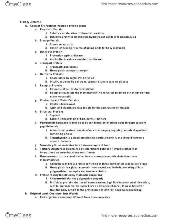 01:119:115 Lecture Notes - Lecture 4: Cellular Respiration, Cyanobacteria, Stanley Miller thumbnail