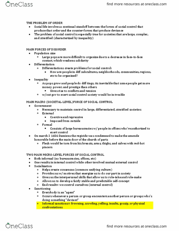 SOCY 101 Lecture Notes - Lecture 22: Differential Association, Labeling Theory, Robert K. Merton thumbnail