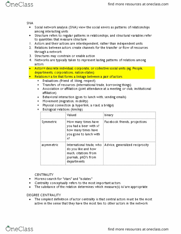 SOCY 101 Lecture Notes - Lecture 32: Flatulence, Eigenvector Centrality, Islamic Terrorism thumbnail