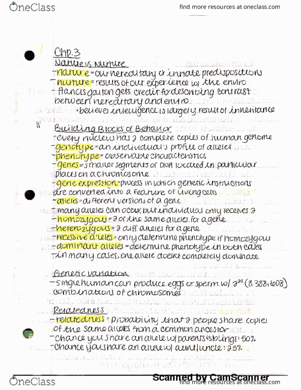 PSYC 101 Chapter 3: Chapter 3 thumbnail