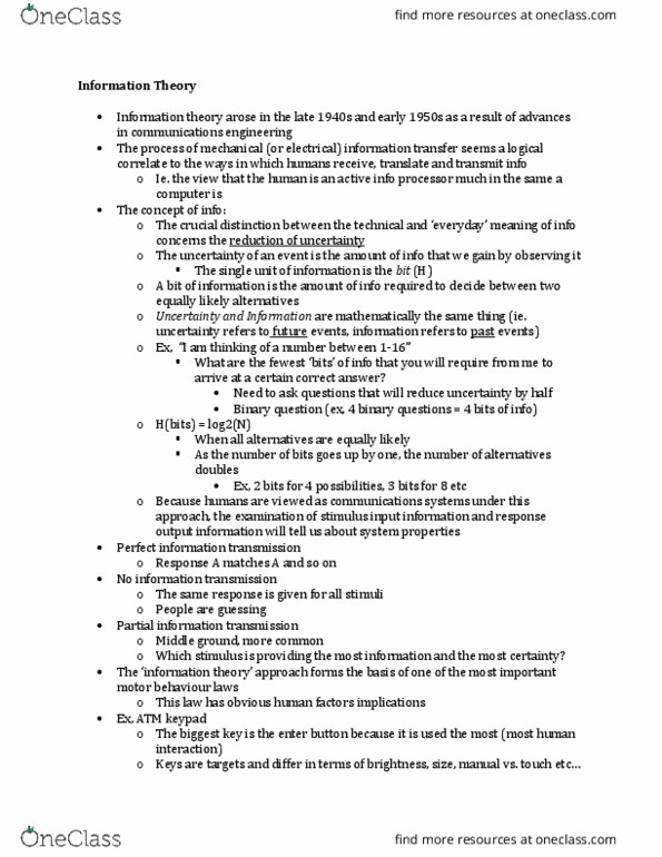 KINESIOL 4V03 Lecture Notes - Lecture 8: Inattentional Blindness, Spatial Relation, Focus Group thumbnail