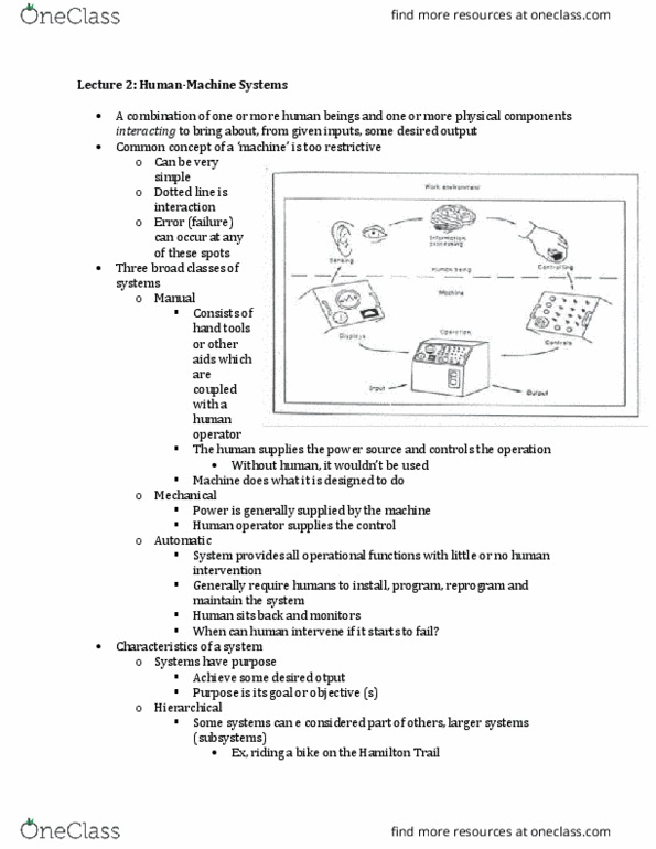 KINESIOL 4V03 Lecture Notes - Lecture 2: Pilot Error, Cruise Control, Thermostat thumbnail