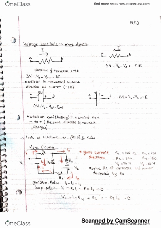 PHYS 212 Lecture 9: Voltage loop rule, capacitors, more circuit problems, and dielectrics thumbnail