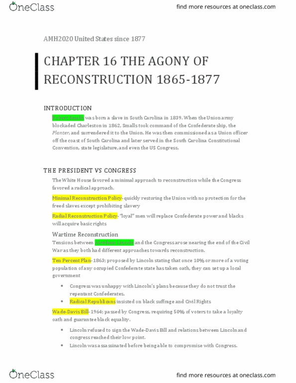 AMH 2020 Chapter 16: The Agony of Reconstruction 1865-1877 thumbnail