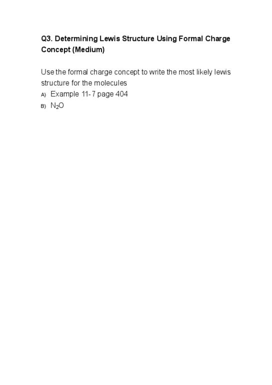 CHM135H1 Lecture Notes - Formal Charge, Lewis Structure thumbnail