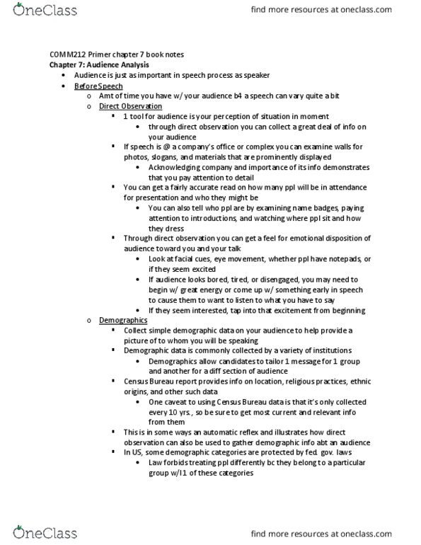 COMM212 Chapter Notes - Chapter 7: Likert Scale, Socioeconomic Status, Sexual Orientation thumbnail