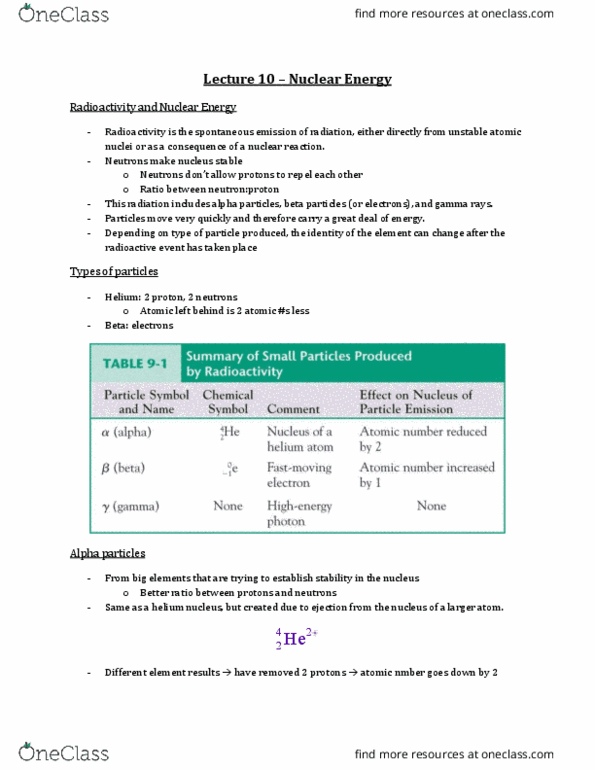 Chemistry 2210A/B Lecture Notes - Lecture 10: Plutonium, Dont, Glass thumbnail