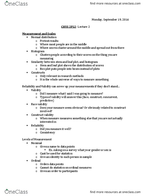 CHYS 2P52 Lecture Notes - Lecture 2: Psycinfo, American Psychological Association, Google Scholar thumbnail