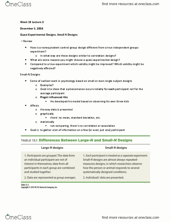 PSYCH291 Lecture Notes - Lecture 22: Phineas Gage, Experiment, Standard Deviation thumbnail