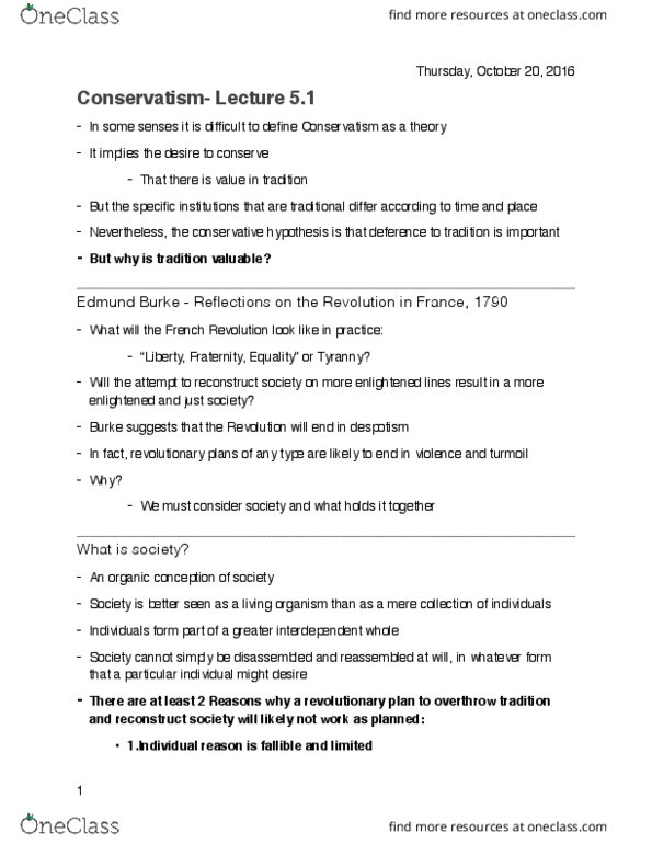 POLSCI 1AA3 Lecture 5: Lecture 5.1-Conservatism thumbnail