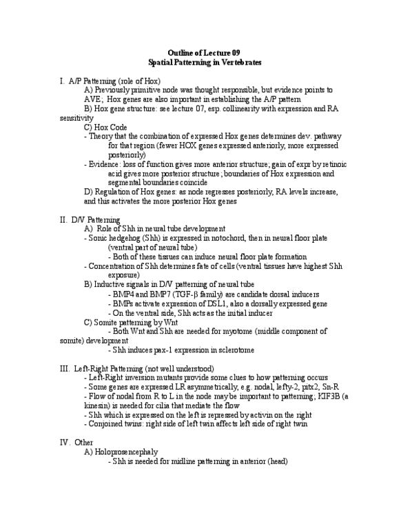 5-350 Lecture Notes - Activin And Inhibin, Kinesin, Bone Morphogenetic Protein 4 thumbnail