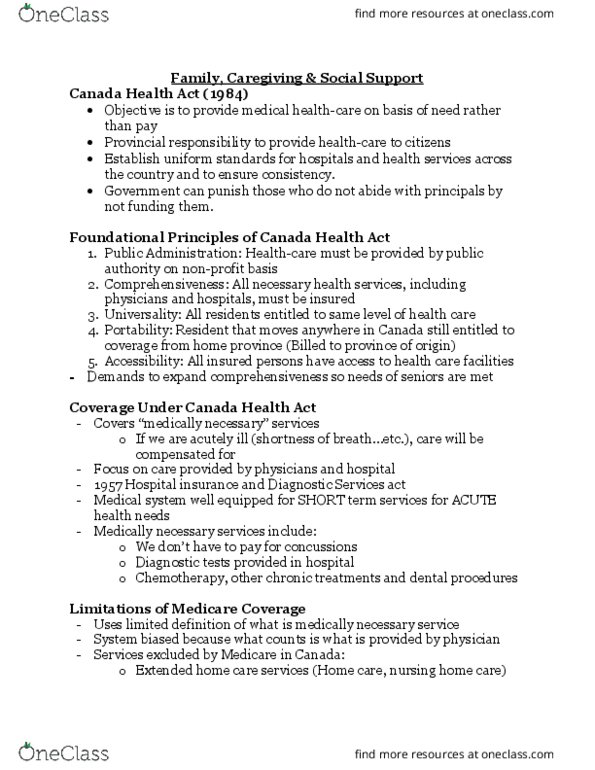 HLTHAGE 1BB3 Lecture Notes - Lecture 8: Long-Term Care, Medical Necessity, Palliative Care thumbnail