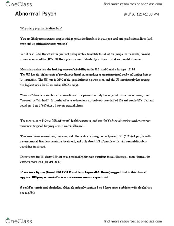 CAS PS 371 Lecture Notes - Lecture 2: Cerebral Cortex, Proprioception, Phineas Gage thumbnail