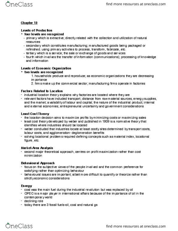 GEOG 1HB3 Chapter Notes - Chapter 13: Offshoring, Root Mean Square, Industrial Revolution thumbnail